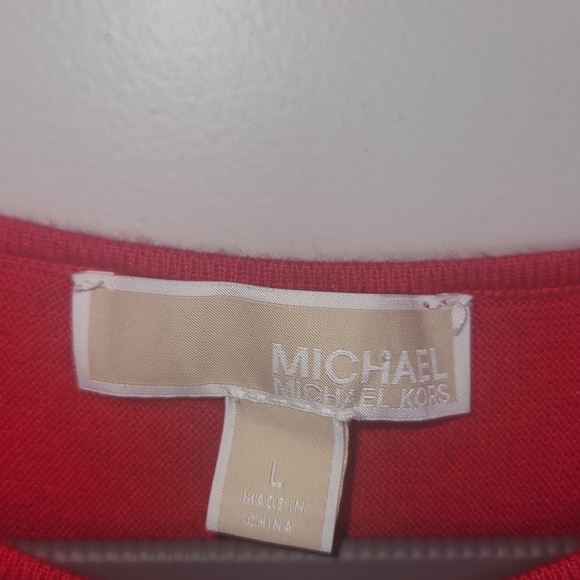 Michael Kors Hot Pink Long Sleeve Sweater - Picture 2 of 6